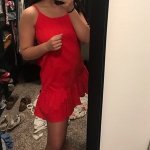 Red dress